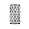 Z-Lite Harden Wall Sconce, 2-Light, 8 In.W x 4.5 In.L x 14.75 In.H, Matte Black/White 1948-2S-MB - alternate 1